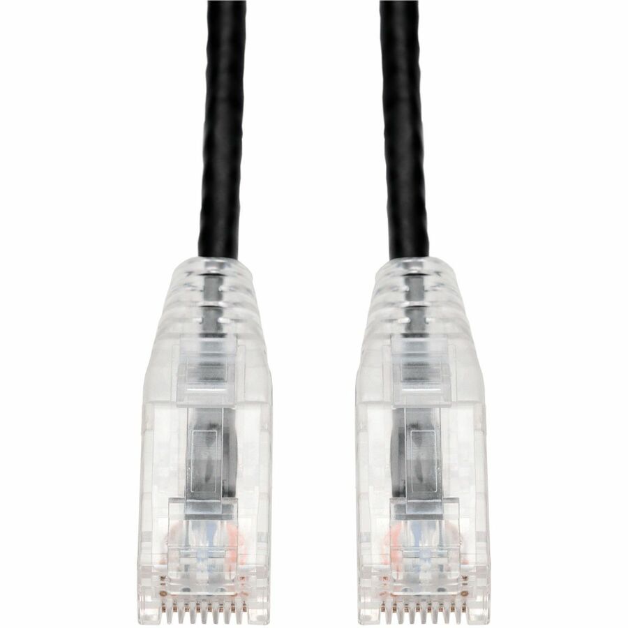 Proline 50ft Black CAT 6 Slim PVC Ethernet Cable Snagless Clear-Claw RJ-45 M/M