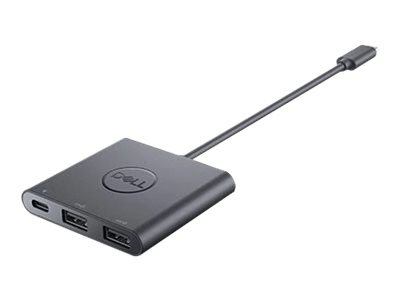 Dell Adapter USB-C to Dual USB-A with Power Pass-Through - hub - 3 ports