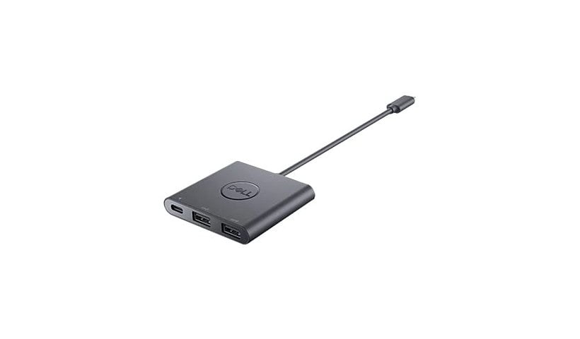 Dell Adapter USB-C to Dual USB-A with Power Pass-Through - hub - 3 ports