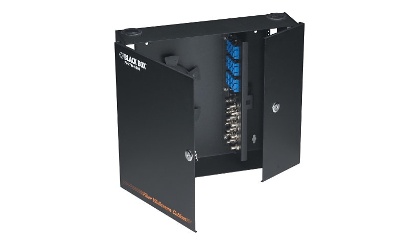Black Box JPM400 Series Rackmount Fiber Enclosure Non-Locking - patch panel housing (3 slots) - 1U - 19"/23"