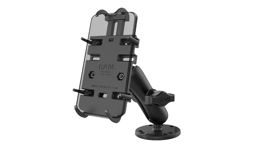 RAM Quick-Grip Spring Loaded Phone Mount with Drill-Down Base - holder for