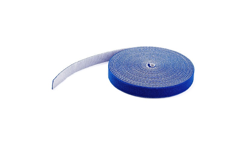 StarTech.com 50ft Hook and Loop Tape Roll Industrial Reusable Cable Ties/Wraps/Fastener/Straps Blue