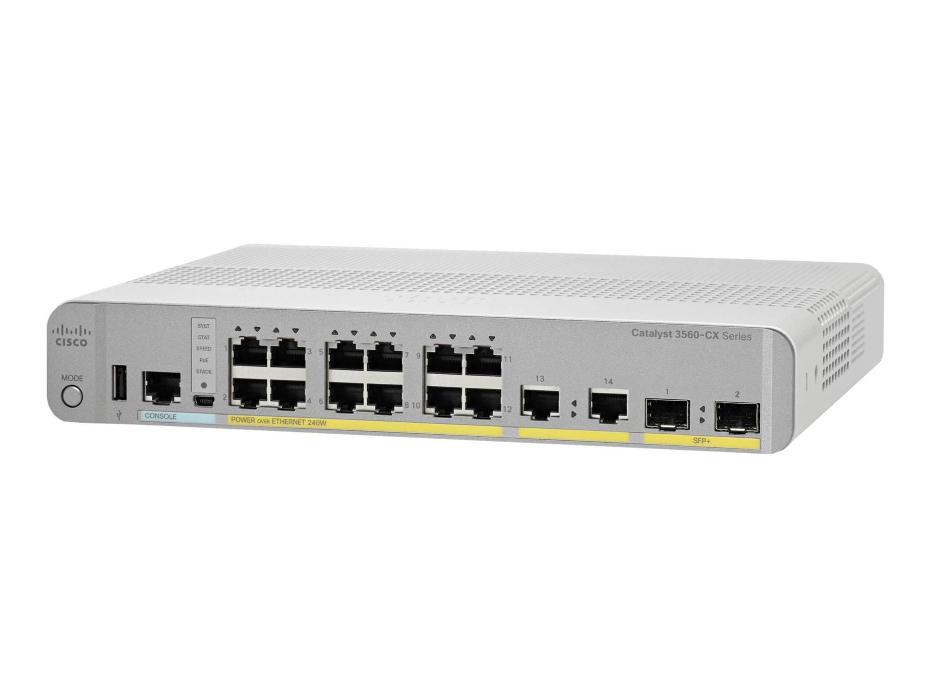 Cisco Catalyst 3560CX-12PD-S - switch - 12 ports - managed - rack-mountable - TAA Compliant