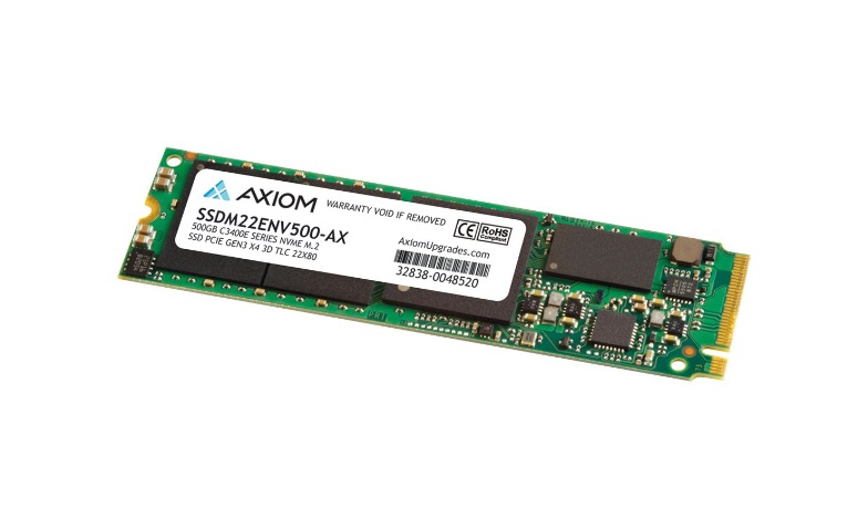 Axiom C3400e Series Solid State Drive 500 Gb Pci Express 3 0 X4 Nvme Ssdm22env500 Ax Hard Drives Cdw Com