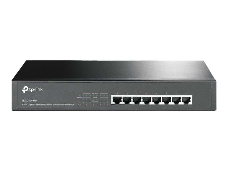 TP-Link 8-Port Gigabit Desktop/Rackmount Switch with 8-Port PoE+