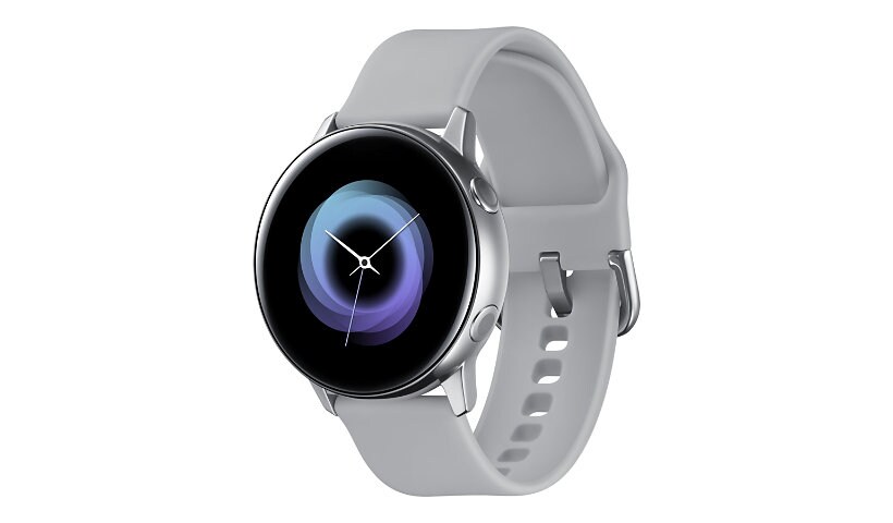Samsung Galaxy Watch Active - argent - montre intelligente avec bande - 4 Go