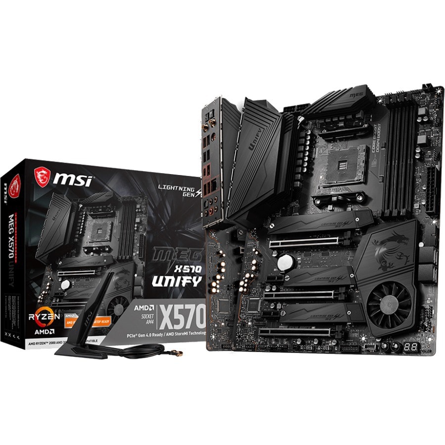 MSI MEG X570 UNIFY Desktop Motherboard - AMD X570 Chipset - Socket AM4 - AT