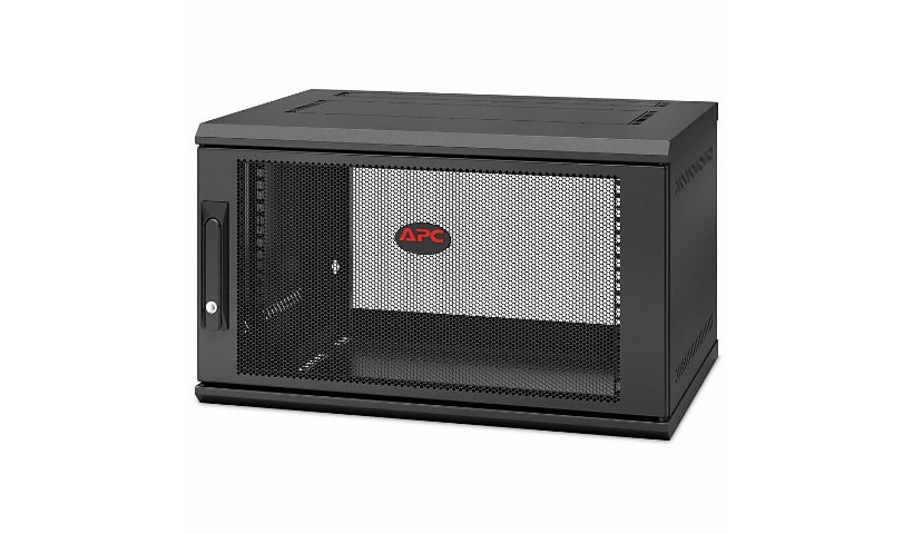 APC NetShelter 6U Wallmount Rack Enclosure Cabinet Switch Depth