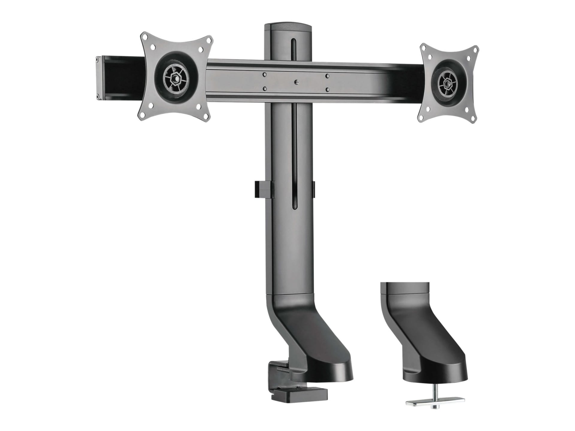 Tripp Lite Dual-Display Monitor Arm w/ Desk Clamp Height Adjustable 17-27in