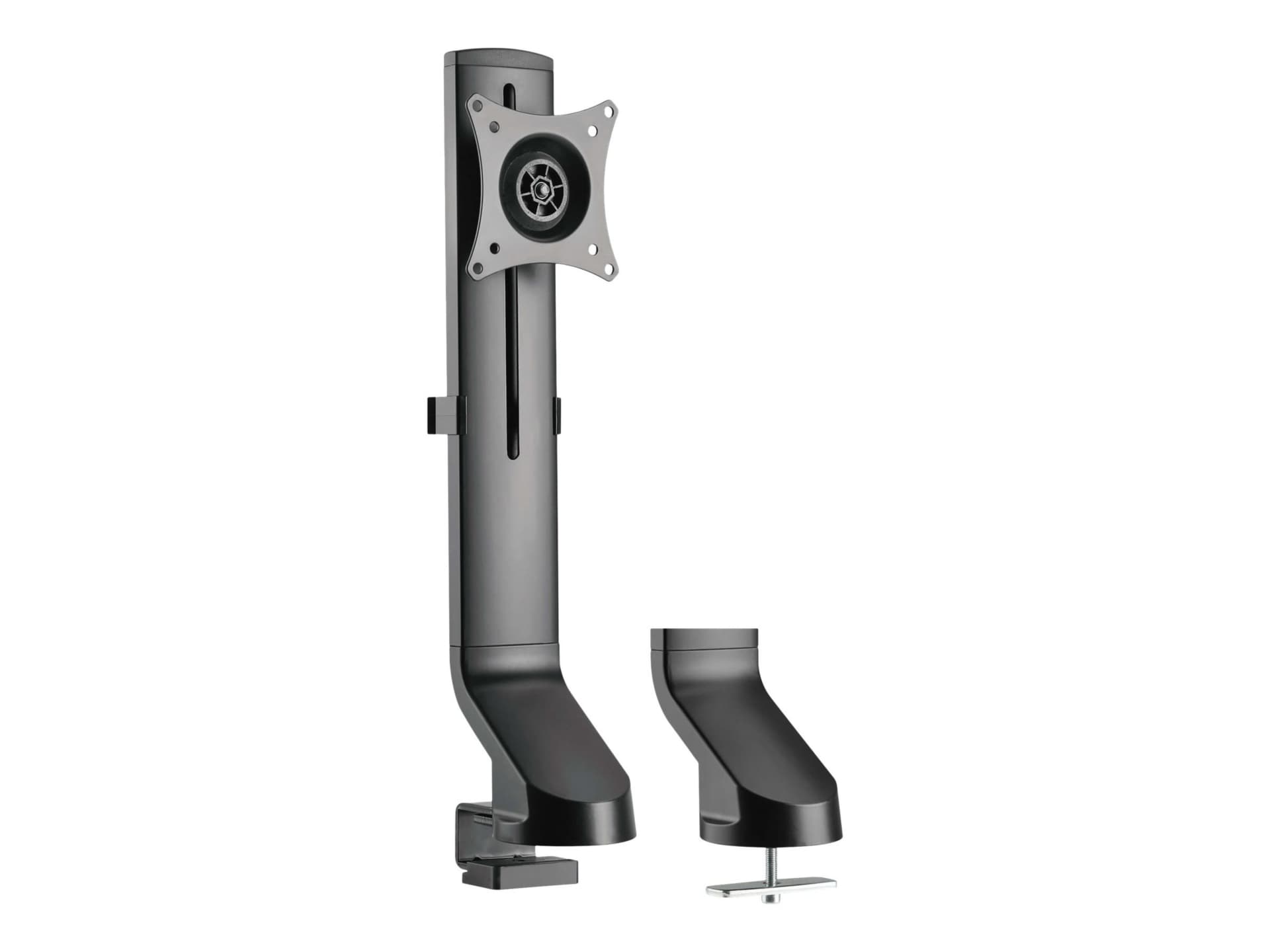 Tripp Lite Single-Display Monitor Arm with Desk Clamp and Grommet - Height Adjustable, 17" to 32" Monitors - mounting