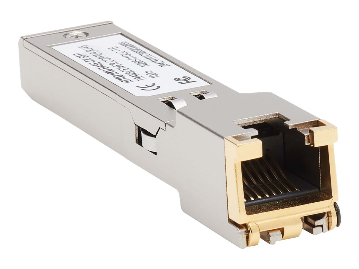 Eaton Tripp Lite Series Cisco-Compatible GLC-TE SFP Transceiver - 10/100/1000Base-TX, Copper, RJ45, Cat6, 328 ft. (100