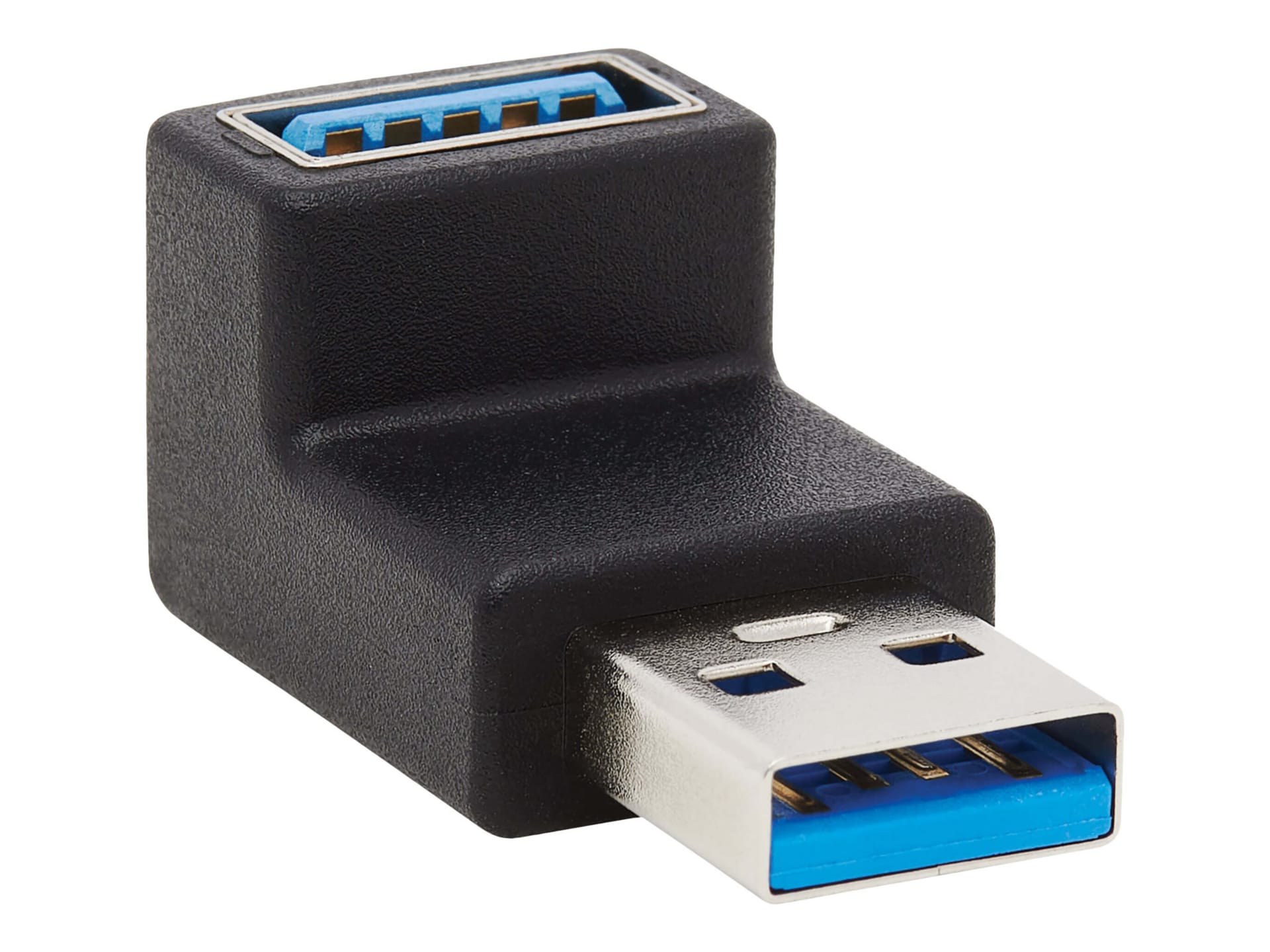 Tripp Lite USB Adapter USB 3.0 SuperSpeed USB-A to USB-A M/F Up Angle Black
