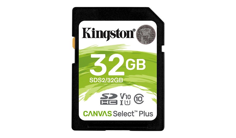 Kingston Canvas Select Plus - flash memory card - 32 GB - SDHC UHS-I