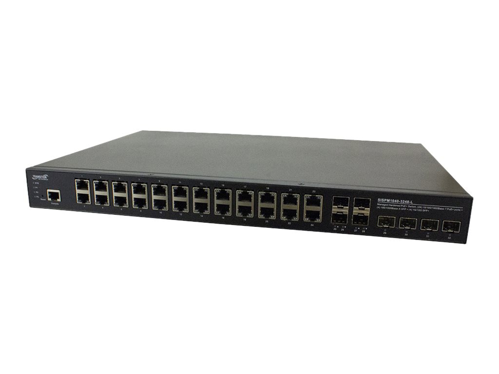 Lantronix SISPM1040-3248-L - switch - 24 ports - managed - rack-mountable