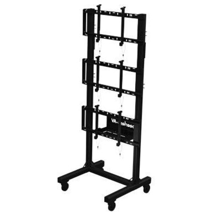 Peerless-AV® SmartMount® Portable Video Wall Cart 1x3 Configuration for 46"