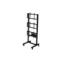 Peerless-AV SmartMount DS-C560-1X3 cart - for 3 flat panels - black