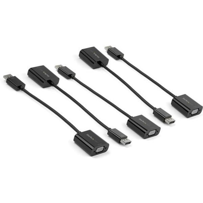 StarTech.com 5-Pack DisplayPort to VGA Adapter - DP 1.2 to VGA Active Adapter - Video Converter M/F