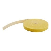 StarTech.com 25ft Hook and Loop Tape Roll Reusable Cable Ties/Wraps -Yellow