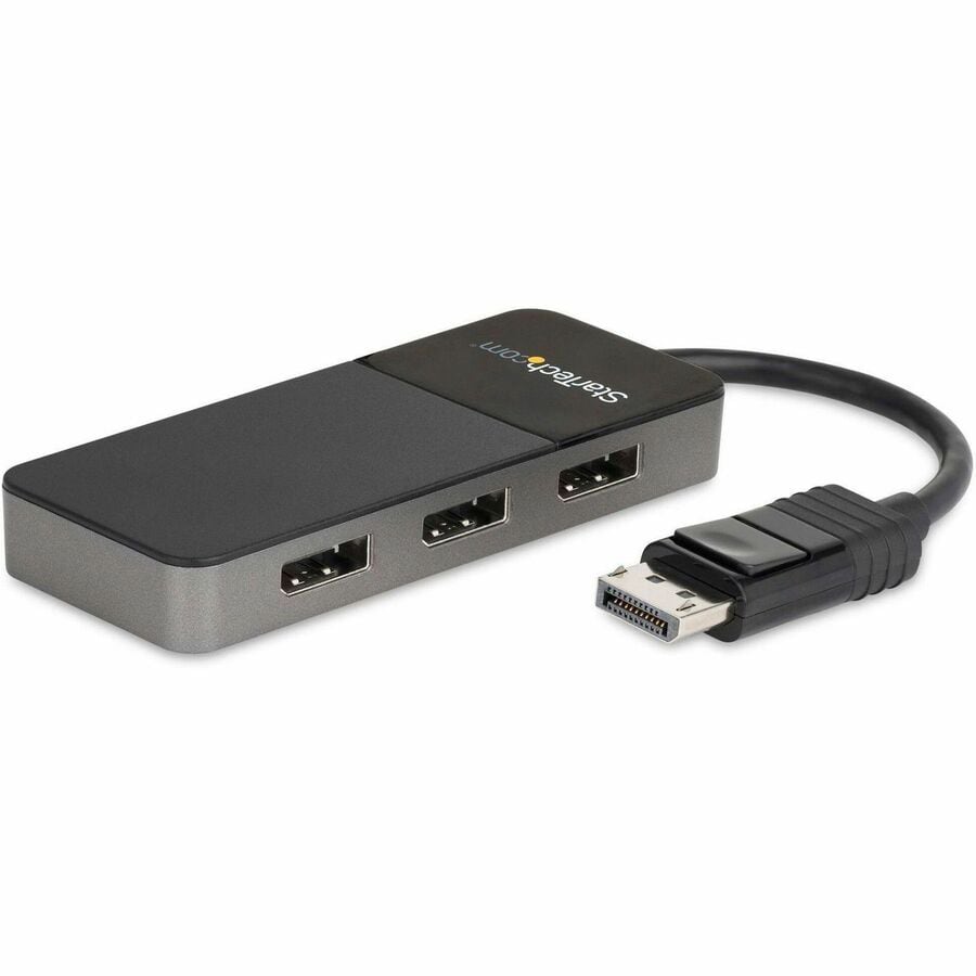 StarTech.com 3-Port Multi Monitor Adapter, DP 1.4 to 4K DP MST Hub/Splitter