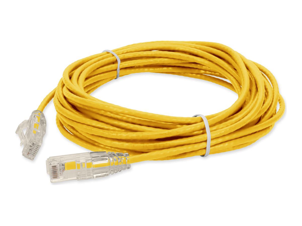 Proline 15ft RJ-45 (M)/RJ-45 (M) Straight Yellow Cat6 Slim UTP PVC Cable