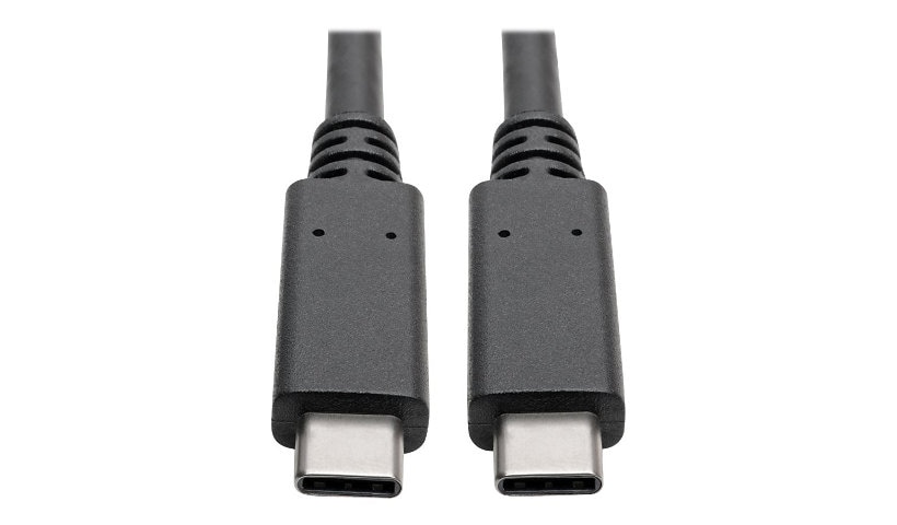 Eaton Tripp Lite Series USB-C Cable (M/M) - USB 3,2, Gen 2 (10 Gbps), 5A (100W) Rating, Thunderbolt 3 Compatible, 3 ft.