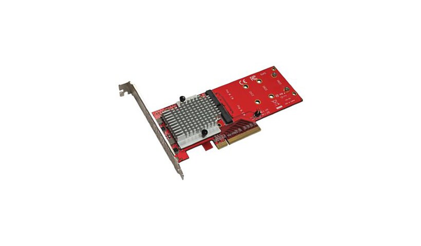 Addonics AD2M2NVMPX8 - interface adapter - M.2 NVMe Card - PCIe 3.0 x8