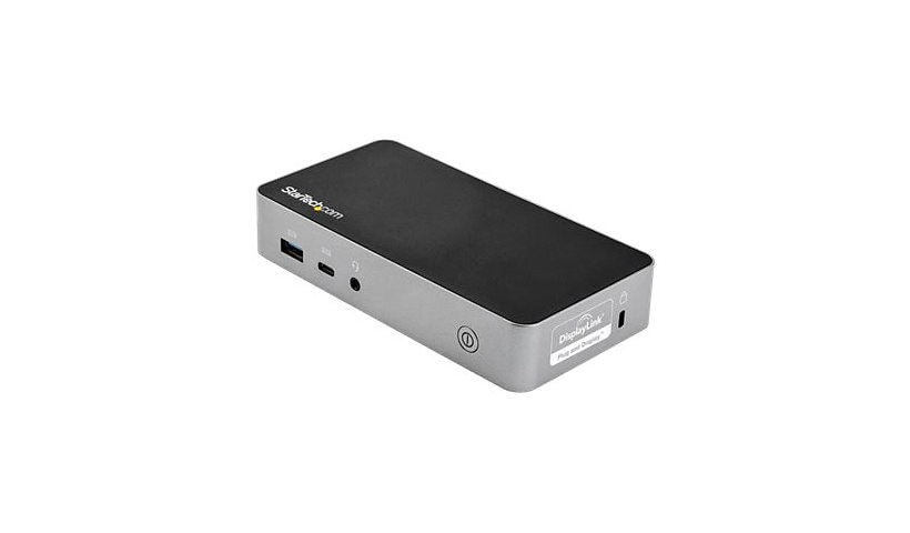 StarTech.com USB-C Dock - Dual Monitor 1080p HDMI Laptop Docking Station - 60W Power Delivery - 1x USB-C, 3x USB-A, GbE