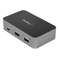 StarTech.com 3 Port USB C Hub with Ethernet - 2xA/1xC 10Gbps - Self Powered