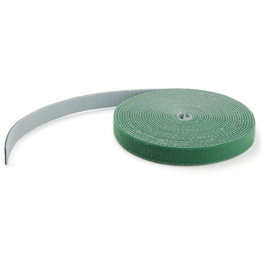 StarTech.com 100ft (30.5m) Hook and Loop Roll, Green, Cut-to-Size Reusable