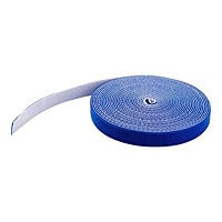 StarTech.com 50ft Hook and Loop Tape Roll Reusable Cable Ties/Wraps - Blue