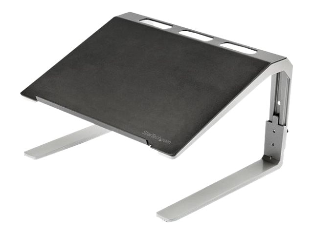 StarTech.com Adjustable Laptop Stand - Heavy Duty Steel & Aluminum - 3 Height Settings - Tilted - Ergonomic Laptop Riser