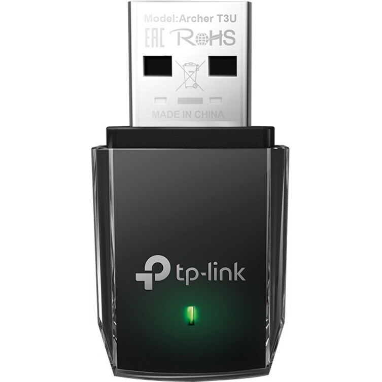 TP-Link T3U IEEE 802.11ac Dual Band Wi-Fi Adapter for Notebook