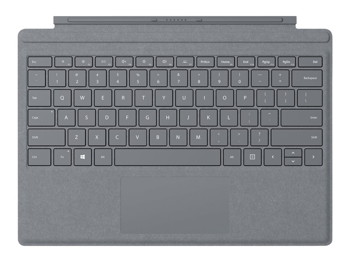 trackpad Cover light - Pro Keyboards - - with keyboard US Type - QWERTY Signature FFQ-00141 charcoal - - Surface - Microsoft