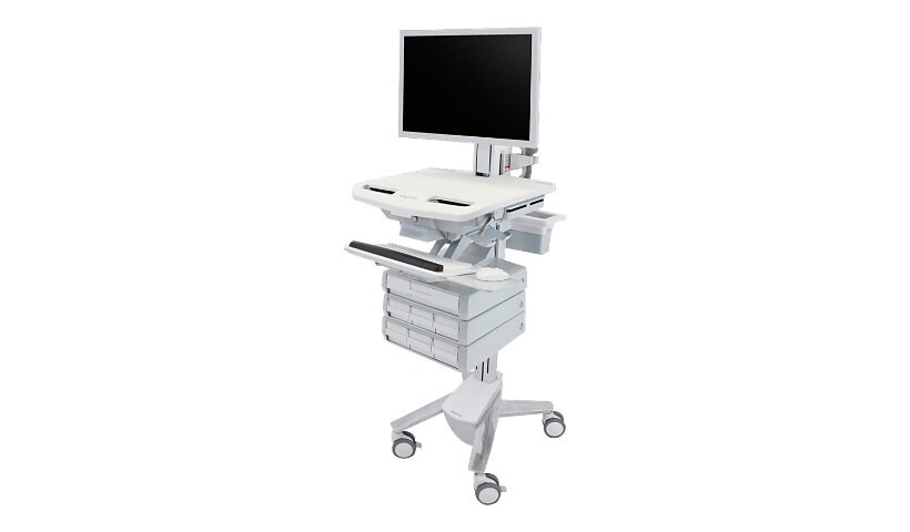 Ergotron StyleView Cart with HD Pivot, 7 Drawers (1+3x2) - cart (open archi