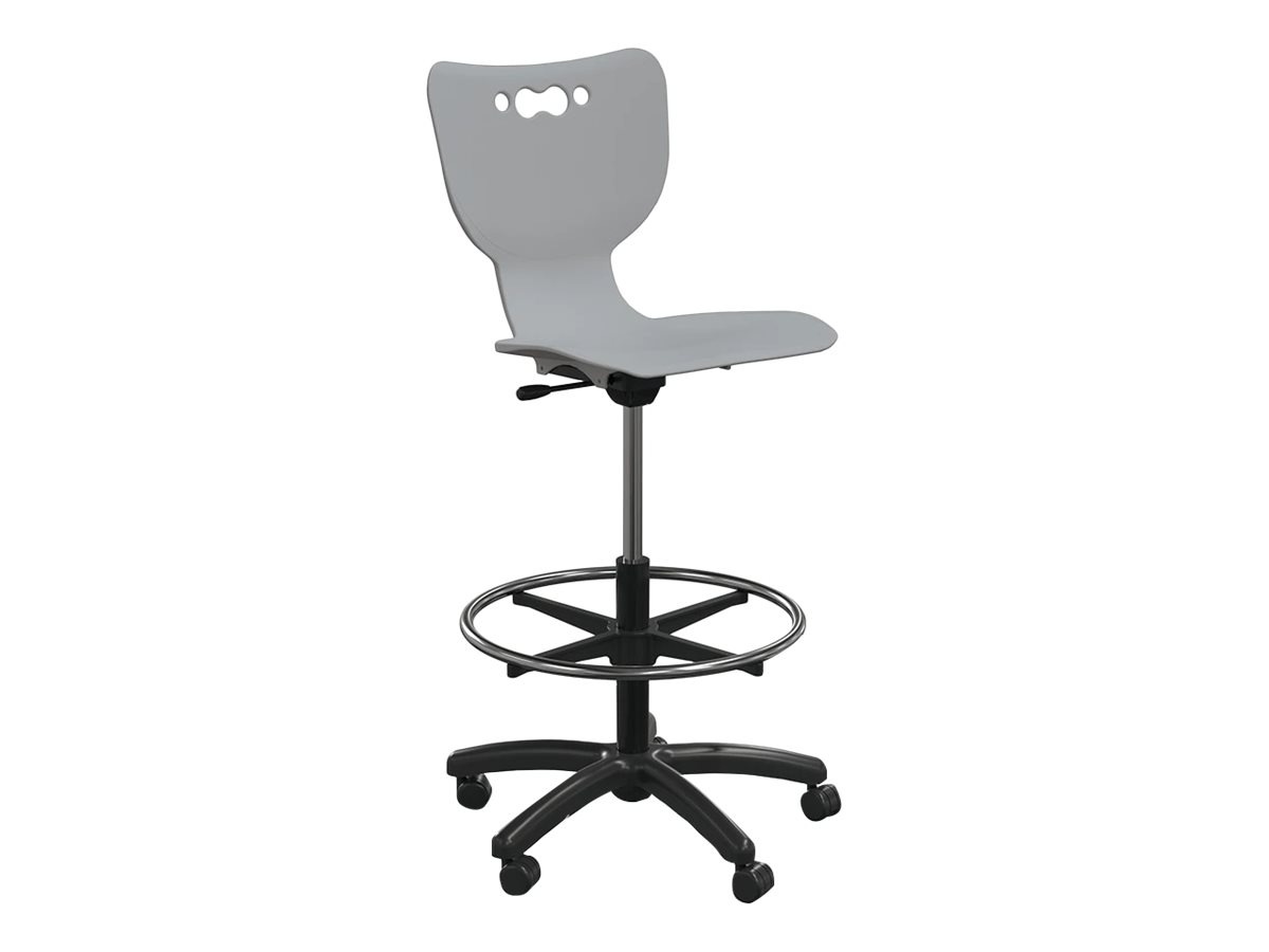 MooreCo Hierarchy - stool - cool gray