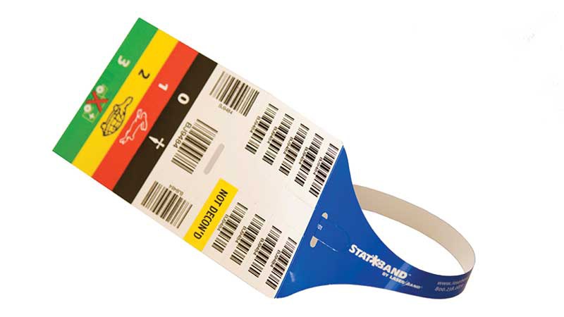 Zebra - StatBand Triage Healthcare Wristband - Polyester - 3 x 17.5" - Adhesive Closure - Adult - Serialized