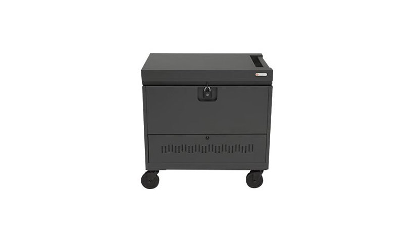 Bretford Cube Toploader - cart - for 40 tablets / notebooks - black