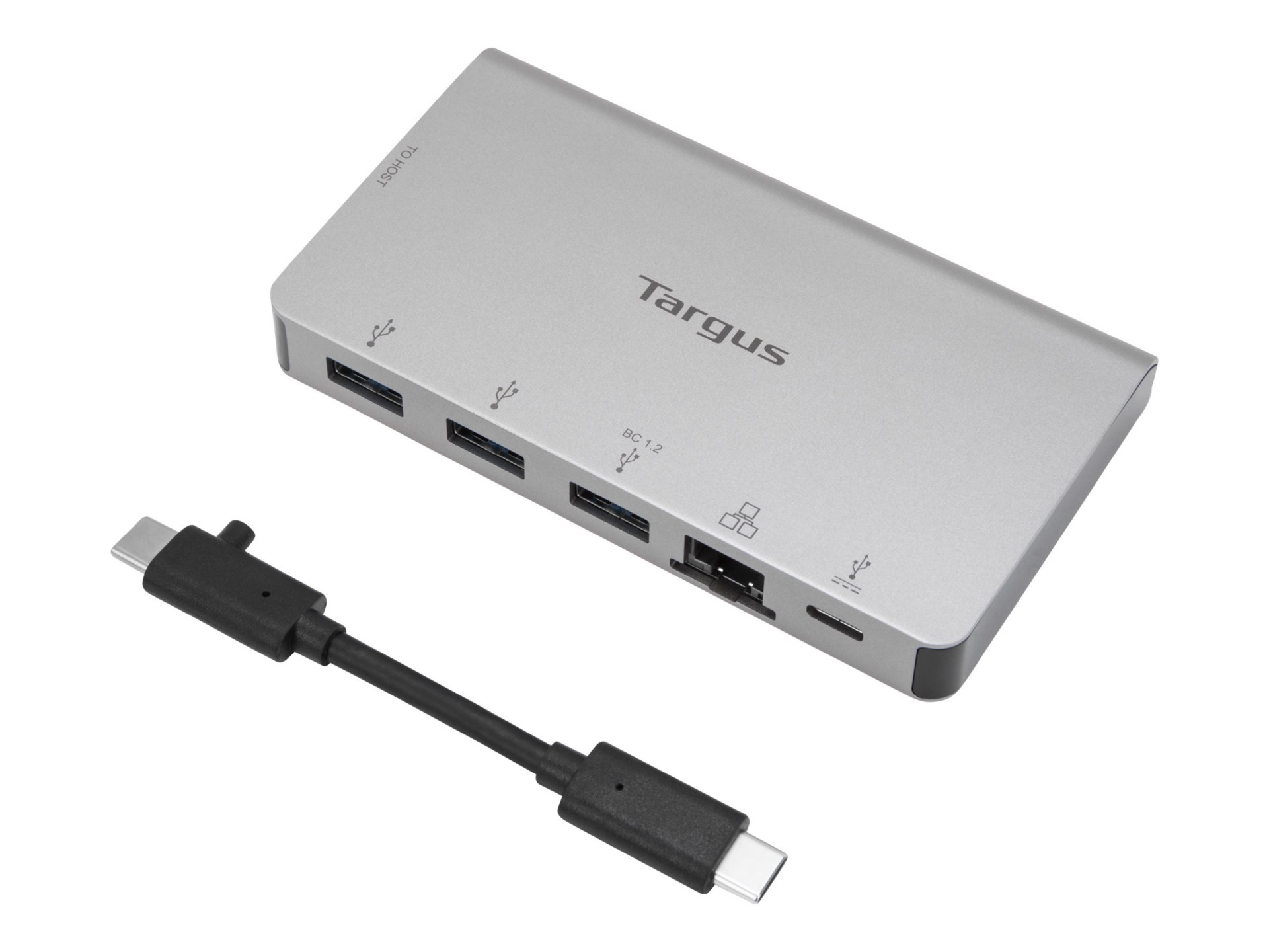 Targus USB-C Ethernet Adapter with 3x USB-A Ports and USB-C 100 W PD Pass-T