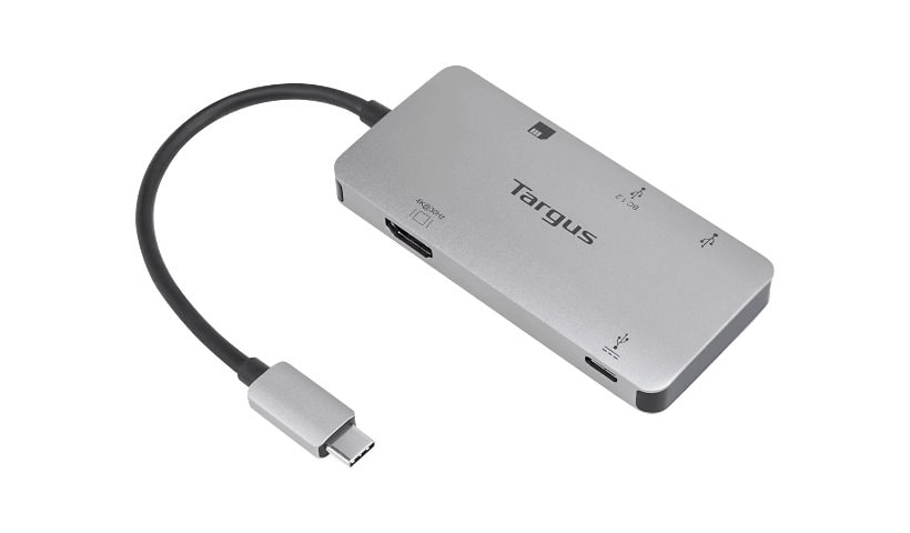 Targus USB-C Multi-Port Single Video Adapter and Card Reader with 100W PD P