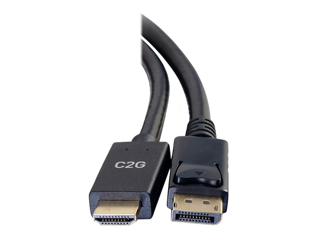 C2G 3ft DisplayPort to HDMI Cable - DP to HDMI Adapter Cable - DisplayPort 1.2a HDMI 1.4b - 4K 30Hz - M/M