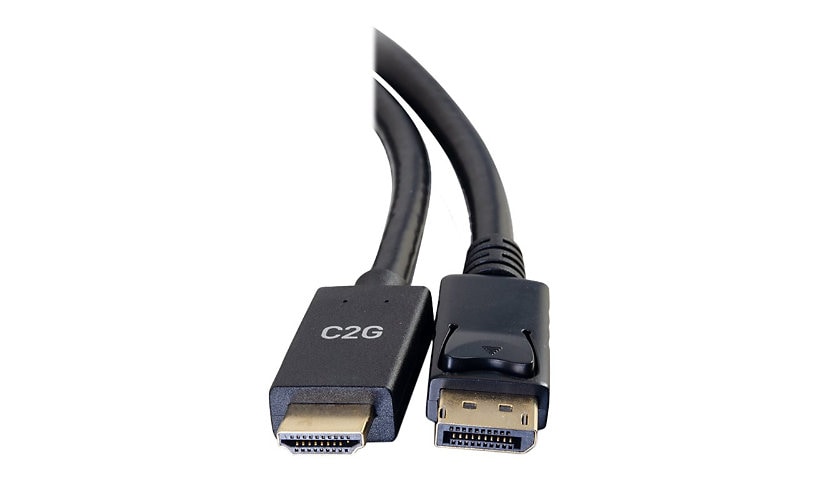 C2G 3ft DisplayPort to HDMI Cable - DP to HDMI Adapter Cable - DisplayPort 1.2a HDMI 1.4b - 4K 30Hz - M/M