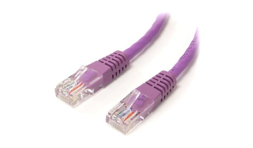 StarTech.com Cat5e Ethernet Cable 6 ft Purple - Cat 5e Molded Patch Cable