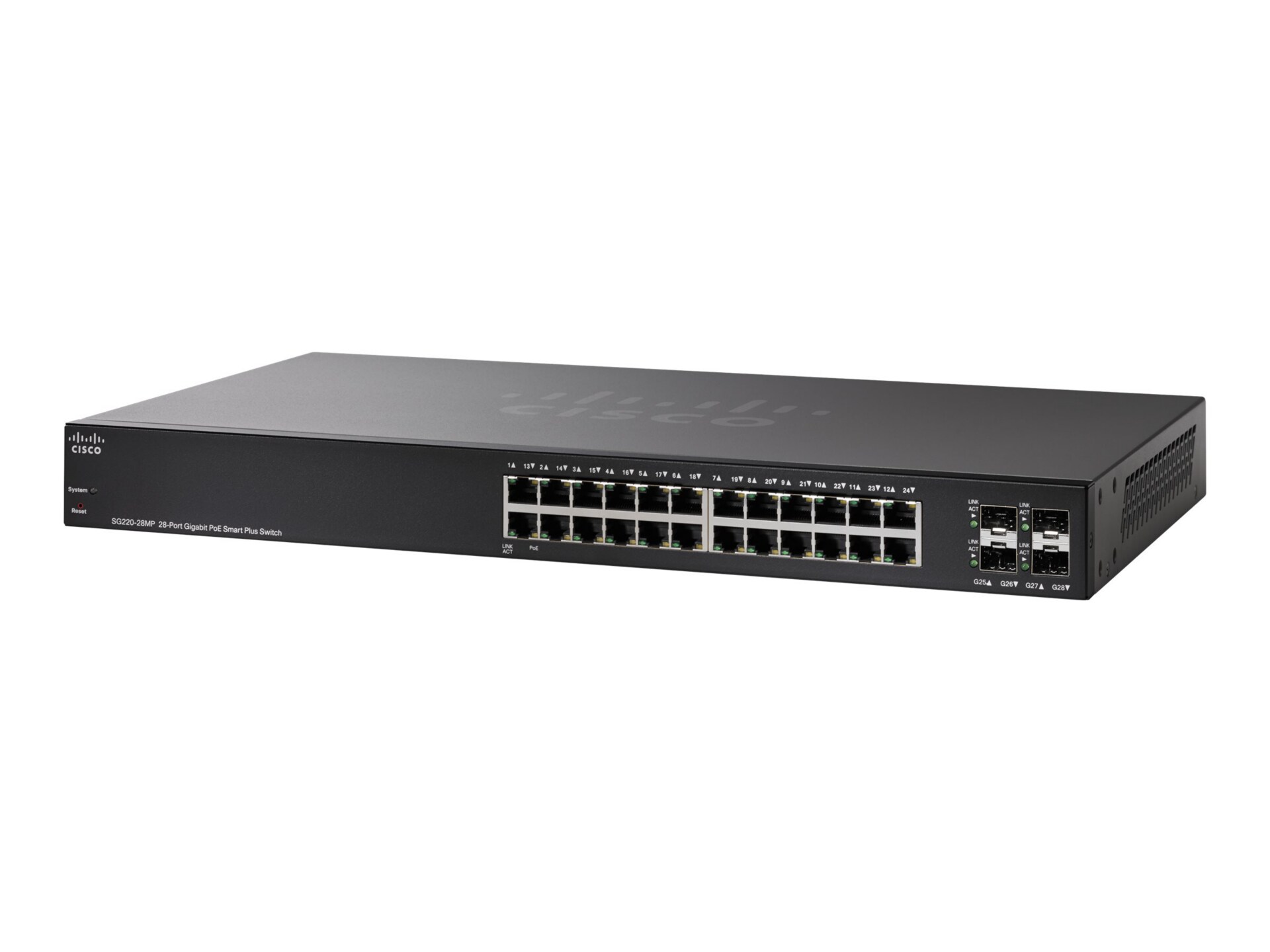 Cisco 220 Series SG220-28MP - switch - 28 ports - managed - rack-mountable
