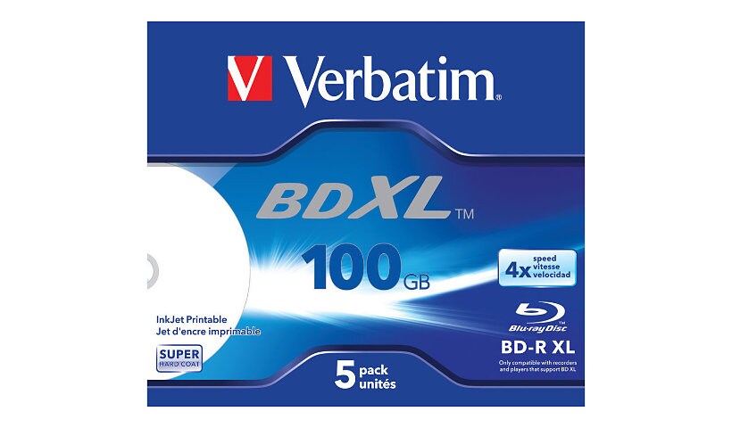 Verbatim - BD-R XL x 5 - 100 GB - storage media
