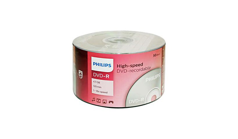 Philips DM4S6U50F - DVD-R x 50 - 4.7 GB - storage media