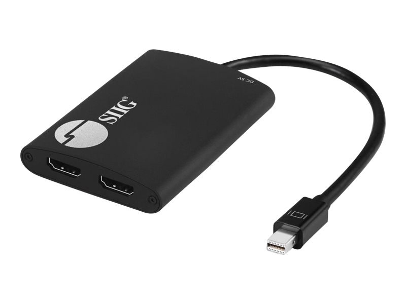 SIIG 1x2 mDP 1.2 to HDMI MST Splitter - video/audio splitter - 2 ports - TAA Compliant
