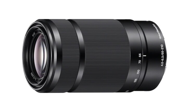 Sony E55-210 mm f/4.5-6.3 Optical SteadyShot Telephoto Zoom Lens - Black