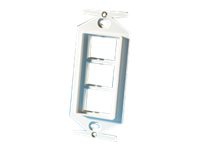 Ortronics TracJack Stylistic Frame - flush mount wallplate