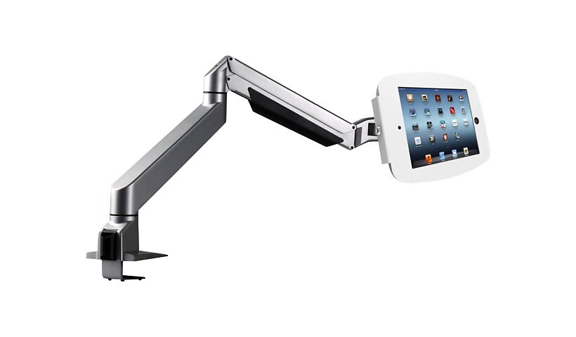 Compulocks Space Reach iPad 12.9" Counter Top Articulating Arm White - desk
