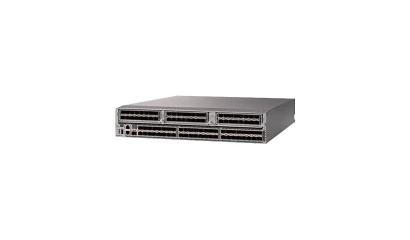 Cisco MDS 9396T - switch - 96 ports - managed - rack-mountable - with 16 x 32 Gbps Fibre Channel SW SFP+, LC